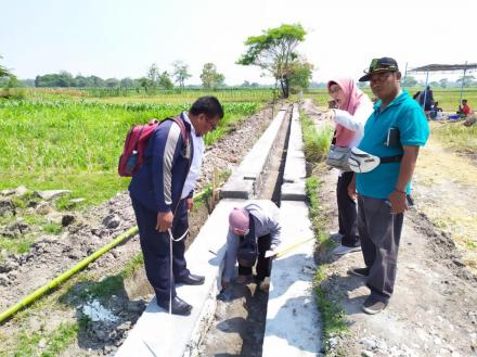 Opname Pelaksanaan Bangket dan Talud Saluran Irigasi Dana Desa TA. 2019 di Kaligondang dan Jogodayoh